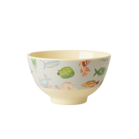 Fish Print Small Melamine Bowl Rice DK